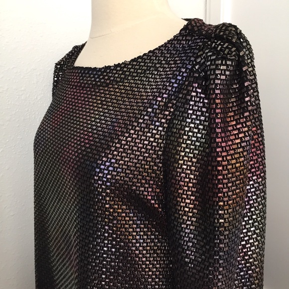 Free People Metallic Shift Dress - Picture 3 of 6